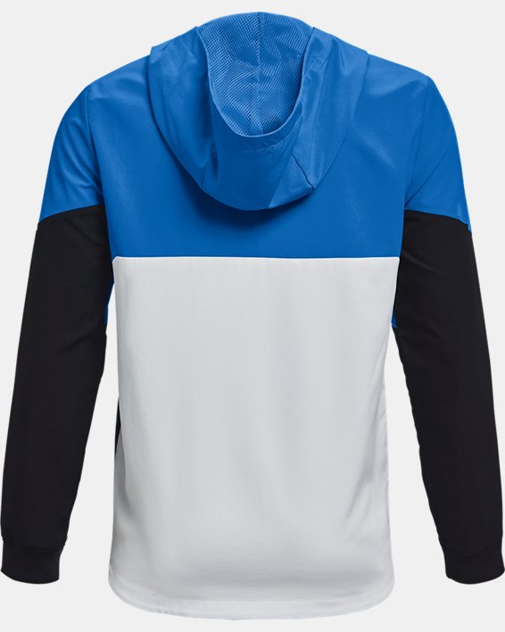 Boys' UA Legacy Windbreaker Jacket, Blue, pdpMainDesktop image number 1